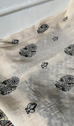 Load image into Gallery viewer, Women's Lakhnavi Handcrafted Mul Chanderi Unstitched Kurta And Dupatta Set - HONC0374249