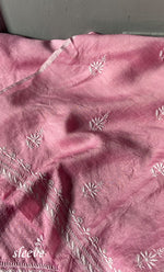 Load image into Gallery viewer, Women's Lakhnavi Handcrafted Munga Silk Chikankari Kurta And Dupatta Set- HONC0278049