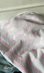 Load image into Gallery viewer, Women's Lakhnavi Handcrafted Unstitched Cotton Chikankari Suit Material - HONC0317348