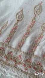 将图像加载到图库查看器中, Women's Lakhnavi Handcrafted Mul Chanderi Unstitched Kurta And Dupatta Set - HONC0279816