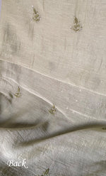 Load image into Gallery viewer, Women's Lakhnavi Handcrafted Mul Chanderi Unstitched Chikankari Full Suit Material - HONC0324472