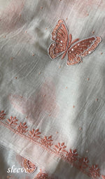 Load image into Gallery viewer, Titlee Women's Lakhnavi Handcrafted Mul Chanderi Unstitched Kurta And Dupatta Set - HONC0300382