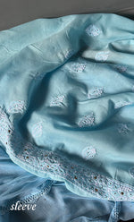 Load image into Gallery viewer, Women's Lakhnavi Handcrafted Unstitched Cotton Chikankari Suit Material - HONC0264457