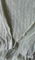 Load image into Gallery viewer, Laiba Women's Lakhnavi Handcrafted Mul Chanderi Semi - Stitched Anarkali And Dupatta Set - HONC0275212