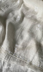 Load image into Gallery viewer, Women's Lakhnavi Handcrafted Mul Chanderi Unstitched Kurta And Dupatta Set- HONC0313324
