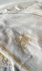 Load image into Gallery viewer, Titlee Women's Lakhnavi Handcrafted Unstitched Mul Chanderi Kurta And Dupatta Set - HONC0324068