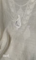 Load image into Gallery viewer, Women's Lakhnavi Handcrafted Mul Chanderi Unstitched Kurta And Dupatta Set- HONC0314857