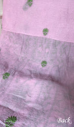 Load image into Gallery viewer, Women's Lakhnavi Handcrafted Chanderi Silk Unstitched Chikankari Full Suit - HONC0342152