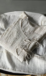将图像加载到图库查看器中, Women's Lakhnavi Handcrafted Mul Chanderi Semi - Stitched Angrakha And Dupatta Set- HONC0267146