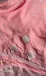 Load image into Gallery viewer, Jazba Women's Lakhnavi Handcrafted Mul Chanderi Kurta And Dupatta Set - HONC0301697