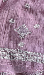 Load image into Gallery viewer, Women's Lakhnavi Handcrafted Maheshwari Mul Chanderi Unstitched Kurta And Dupatta Set - HONC0282252