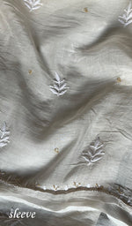 Load image into Gallery viewer, Women's Lakhnavi Handcrafted Mul Chanderi Unstitched Kurta And Dupatta Set - HONCO297198