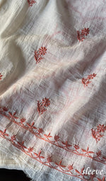 Load image into Gallery viewer, Women's Lakhnavi Handcrafted Maheshwari Mul Chanderi Unstitched Kurta And Dupatta Set - HONC0271872