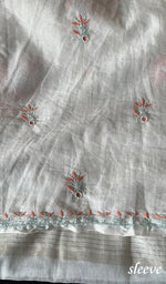 Load image into Gallery viewer, Women's Lakhnavi Handcrafted Mul Chanderi Unstitched Kurta And Dupatta Set - HONC0266911