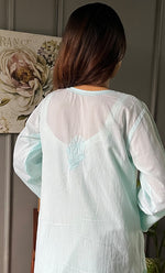 将图像加载到图库查看器中, Women's Lucknowi Handcrafted Muslin Chikankari Kurti - HONC0217283