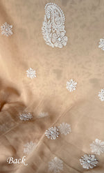 Load image into Gallery viewer, Women's Lakhnavi Handcrafted Unstitched Faux-Georgette Chikankari Suit Material - HONC0277980