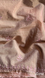 Load image into Gallery viewer, Women's Lakhnavi Handcrafted Tissue Chanderi Chikankari Suit Material - HONC0275987