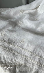 Load image into Gallery viewer, Women's Lakhnavi Handcrafted Mul Chanderi Unstitched Kurta And Dupatta Set- HONC0310193