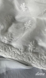 将图像加载到图库查看器中, Rumaiza Women's Lakhnavi Handcrafted Unstitched Cotton Chikankari Suit Material - HONC0294091