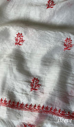 将图像加载到图库查看器中, Women's Lakhnavi Handcrafted Mul Chanderi Unstitched Kurta And Dupatta Set - HONC0273255