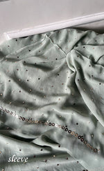 Load image into Gallery viewer, Hunar Women's Lakhnavi Handcrafted Viscose Georgette Chikankari Unstitched Full Suit Material - HONC0301675
