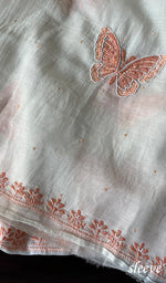 Load image into Gallery viewer, Titlee Women's Lakhnavi Handcrafted Mul Chanderi Unstitched Kurta And Dupatta Set - HONC0284781