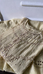 Load image into Gallery viewer, Women's Lakhnavi Handcrafted Mul Chanderi Semi - Stitched Anarkali And Dupatta Set - HONC0339440