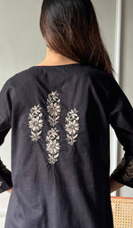 Load image into Gallery viewer, Women's Lucknowi Handcrafted Cotton Chikankari Top - HONC0297427