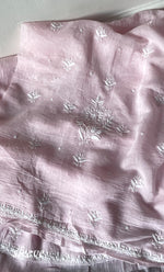 Load image into Gallery viewer, Women's Lakhnavi Handcrafted Unstitched Mul Chanderi Kurta And Dupatta Set - HONC0322454