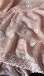 Load image into Gallery viewer, Adrita Women's Lakhnavi Handcrafted  Unstitched Cotton Chikankari Suit Material - HONC0289739