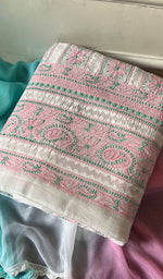 Load image into Gallery viewer, Anamta Women's Lakhnavi Handcrafted Cotton Chikankari Suit Material - HONC0291806