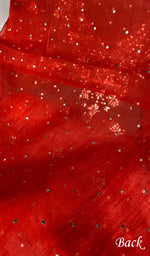 Load image into Gallery viewer, Marifa Women's Lakhnavi Handcrafted Pure Organza Chikankari Unstitched Kurta And Dupatta Set- HONC0336623