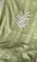 Load image into Gallery viewer, Women's Lucknowi Handcrafted Kota Cotton Chikankari Unstitched Kurta And Dupatta Set - HONC0312642