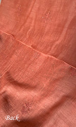 Load image into Gallery viewer, Women's Lakhnavi Handcrafted Mul Chanderi Unstitched Chikankari Full Suit Material - HONC0324499