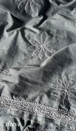 将图像加载到图库查看器中, Women's Lakhnavi Handcrafted Unstitched Cotton Chikankari Suit Material - HONC0275046