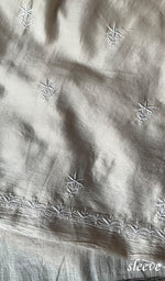 Load image into Gallery viewer, Amisha Women's Lakhnavi Handcrafted Chanderi Silk Chikankari Full Suit Material - HONC0253717