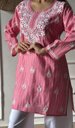 Load image into Gallery viewer, Sezuka Women's Lakhnavi Handcrafted Cotton Chikankari Top - HONC0350786