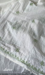 将图像加载到图库查看器中, Women's Lakhnavi Handcrafted Mul Chanderi Unstitched Kurta And Dupatta Set - HONC0311228