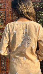 将图像加载到图库查看器中, Women's Lucknowi Handcrafted Cotton Chikankari Kurti - HONC0234284