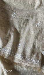 将图像加载到图库查看器中, Women's Lakhnavi Handcrafted Tissue Chanderi Unstitched Kurta And Dupatta Set - HONC0282347
