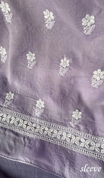 Load image into Gallery viewer, Women's Lakhnavi Handcrafted Cotton Chikankari Suit Material - HONC0274445