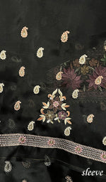 Load image into Gallery viewer, Amara Women's Lakhnavi Handcrafted Pure Organza Chikankari Unstitched Kurta And Dupatta Set - HONC0258852