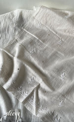 Load image into Gallery viewer, Women's Lucknowi Handcrafted Chanderi Silk Chikankari Kurta Dupatta Set - HONC0267143