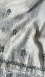 将图像加载到图库查看器中, Women's Lakhnavi Handcrafted Mul Chanderi Unstitched Kurta And Dupatta Set - HONC0284677