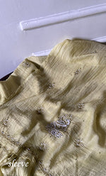 Load image into Gallery viewer, Women's Lakhnavi Handcrafted Mul Chanderi Unstitched Chikankari Full Suit Material - HONC0339571