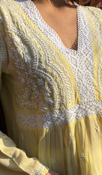 Load image into Gallery viewer, Alshifa Women's Lakhnavi Handcrafted Modal Cotton Chikankari Top - HONC0266098