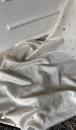 Load image into Gallery viewer, Lucknowi Handcrafted Chanderi Silk Chikankari Unstitched Men's Kurta Fabric - HONC0304298