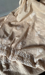 将图像加载到图库查看器中, Women's Lakhnavi Handcrafted Mul Chanderi Unstitched Kurta And Dupatta Set - HONC0284726
