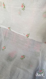 Load image into Gallery viewer, Women's Lakhnavi Handcrafted Mul Chanderi Unstitched Kurta And Dupatta Set - HONC0355680