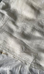 Load image into Gallery viewer, Women's Lakhnavi Handcrafted Mul Chanderi Unstitched Kurta And Dupatta Set- HONC0313319